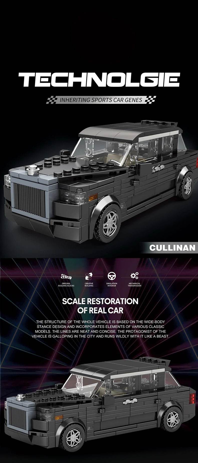 City Sports Car Series Building Blocks Speed Champion Racing Car Model Bricks Kit Boy DIY Puzzle Toys Kids Adults Holiday Gift - ToylandEU