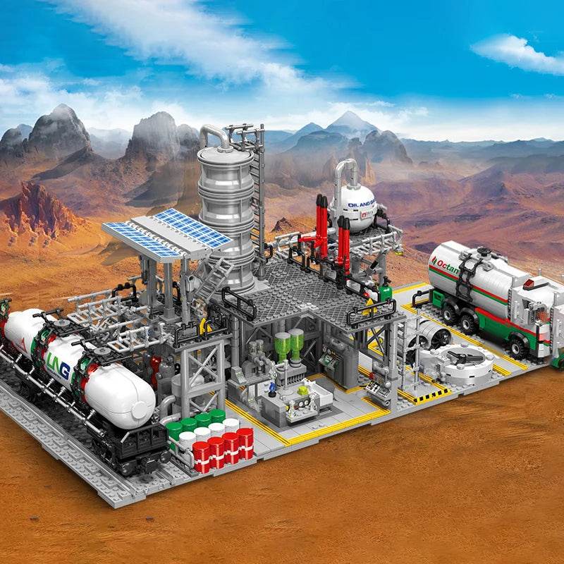 City Street View Building Blocks Natural Gas Storage Center - ToylandEU