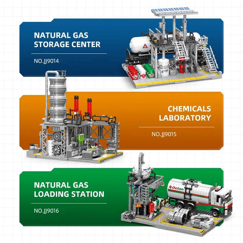 City Street View Building Blocks Natural Gas Storage Center - ToylandEU