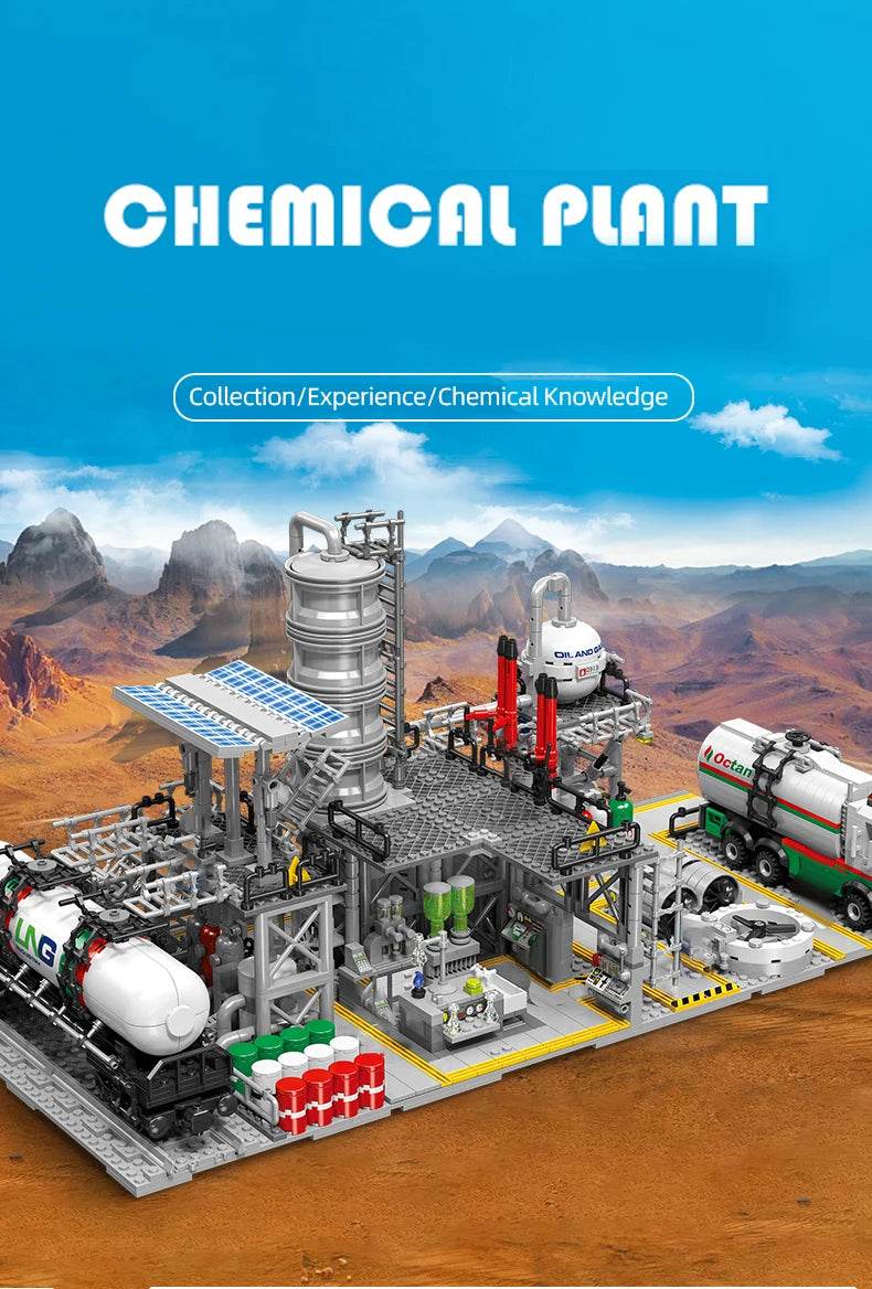 City Street View Building Blocks Natural Gas Storage Center - ToylandEU