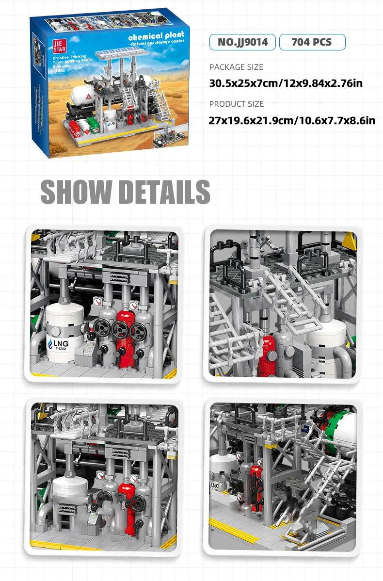 City Street View Building Blocks Natural Gas Storage Center - ToylandEU