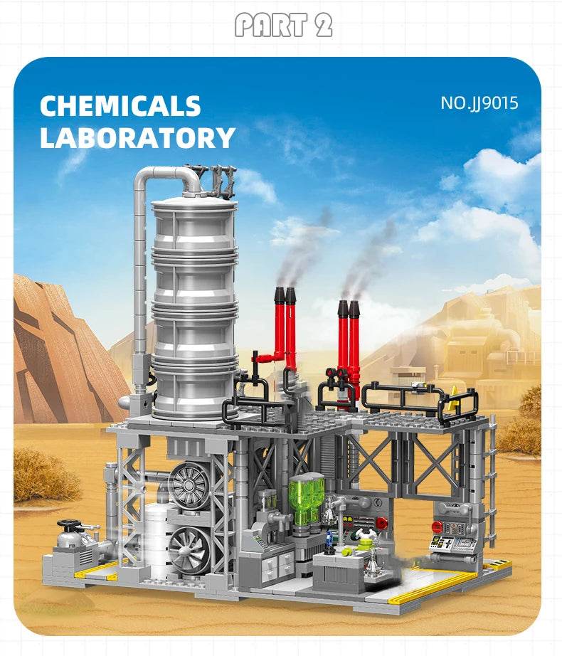 City Street View Building Blocks Natural Gas Storage Center - ToylandEU