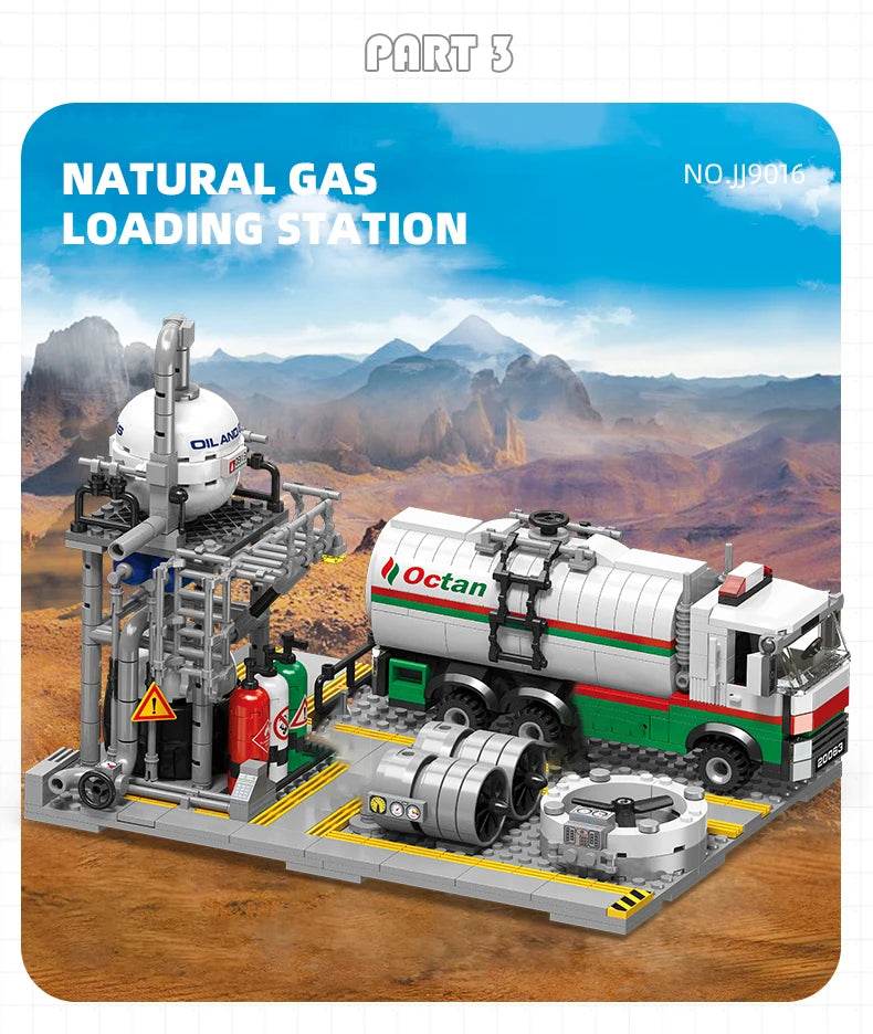 City Street View Building Blocks Natural Gas Storage Center - ToylandEU