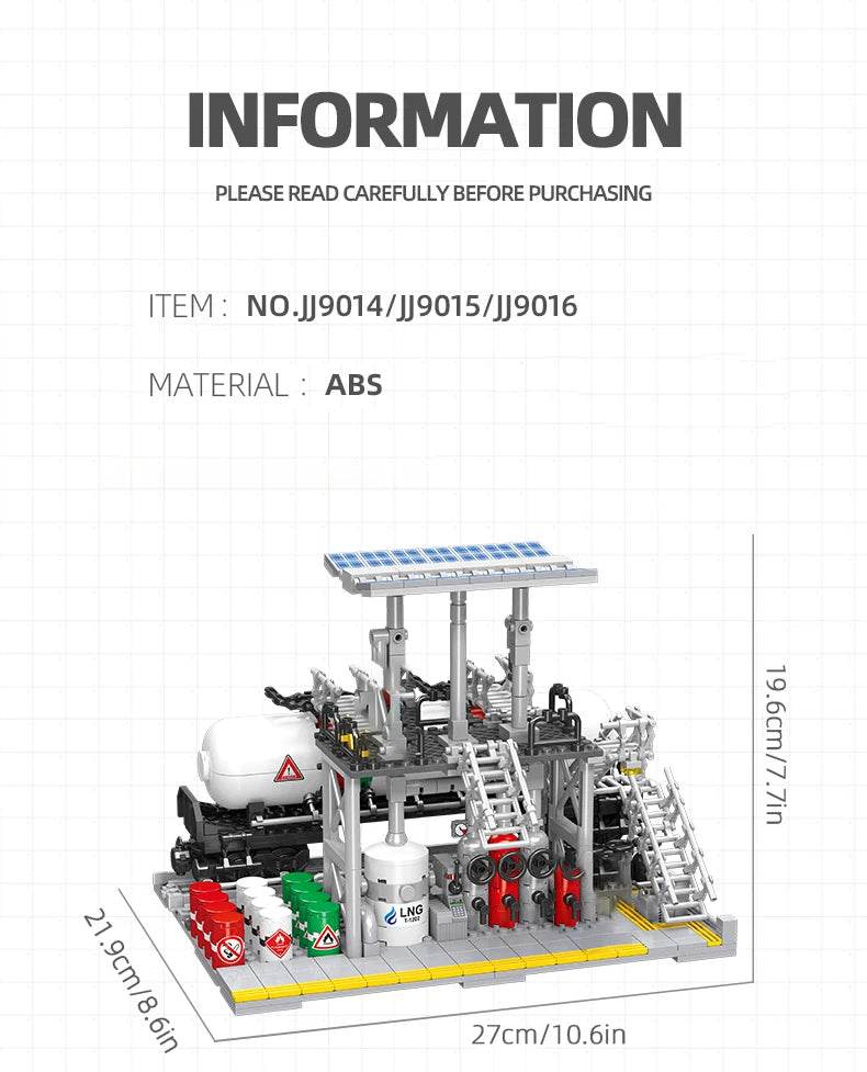 City Street View Building Blocks Natural Gas Storage Center - ToylandEU