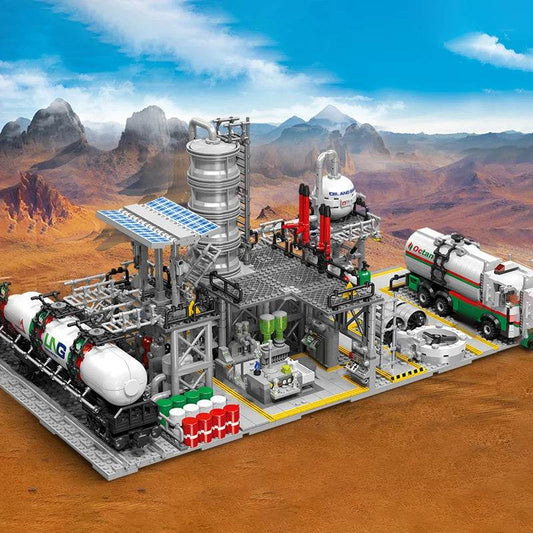 City Street View Building Blocks Natural Gas Storage Center - ToylandEU