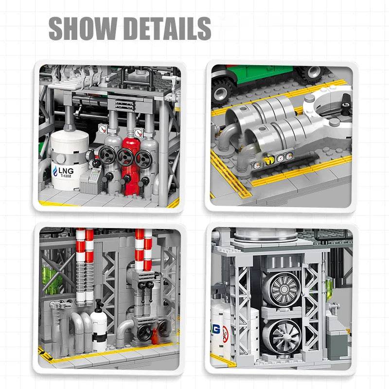 City Street View Building Blocks Natural Gas Storage Center - ToylandEU