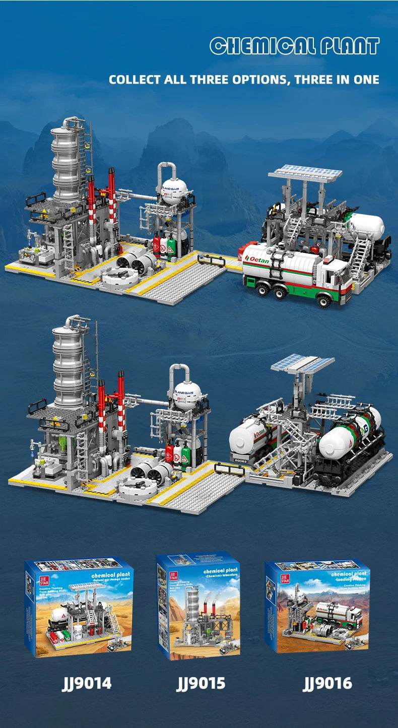 City Street View Building Blocks Natural Gas Storage Center - ToylandEU