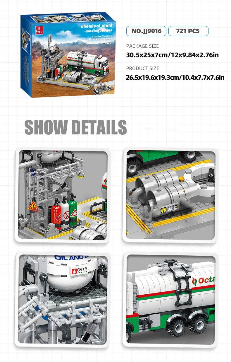 City Street View Building Blocks Natural Gas Storage Center - ToylandEU