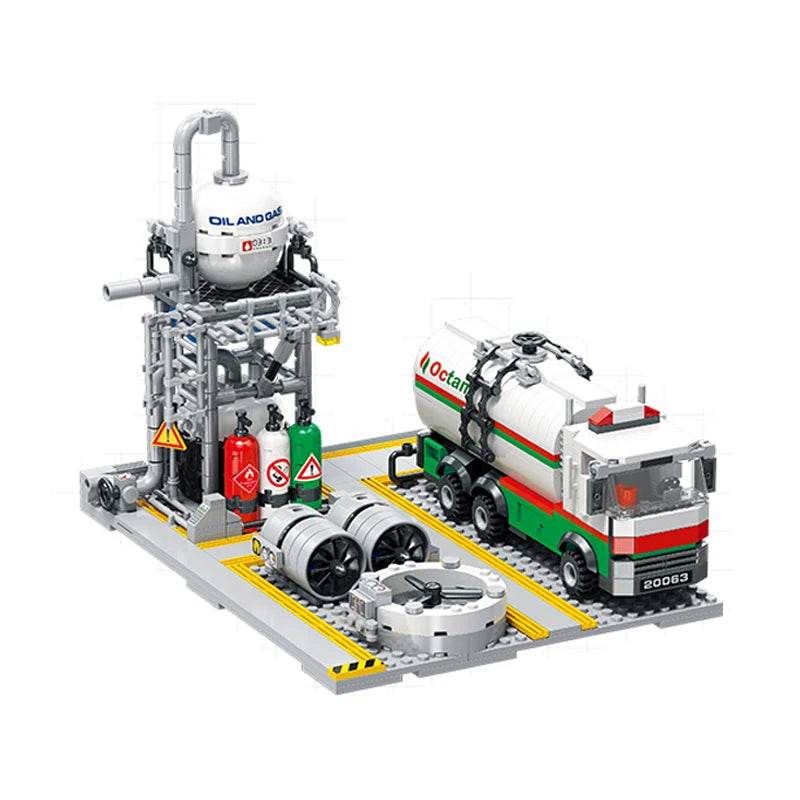 City Street View Building Blocks Natural Gas Storage Center - ToylandEU