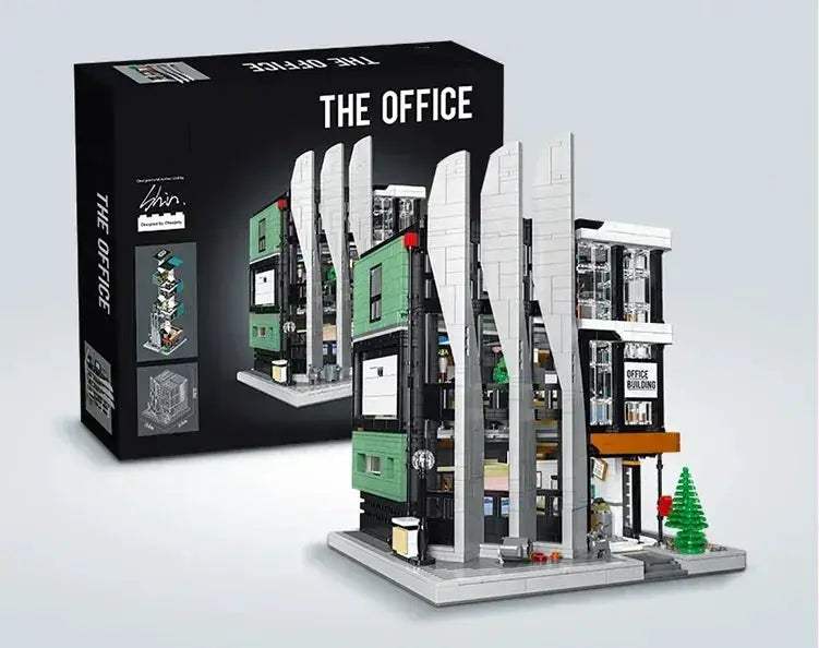 City Street View Office Building Blocks With Lights - ToylandEU