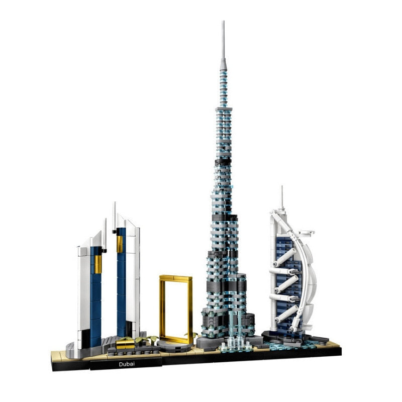 Dubai Architecture Building Blocks Kit - Urban Skyline Model