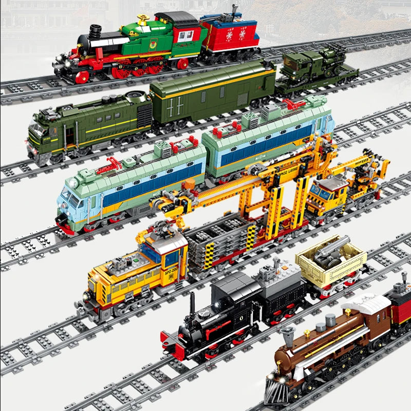 City Train Tracks Building Blocks Kit For Kids DIY Creativity - ToylandEU
