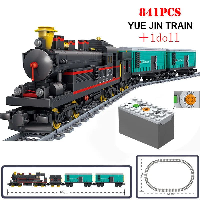 City Train Tracks Building Blocks Kit For Kids DIY Creativity - ToylandEU