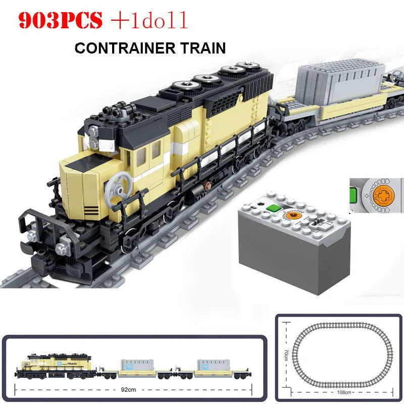 City Train Tracks Building Blocks Kit For Kids DIY Creativity - ToylandEU