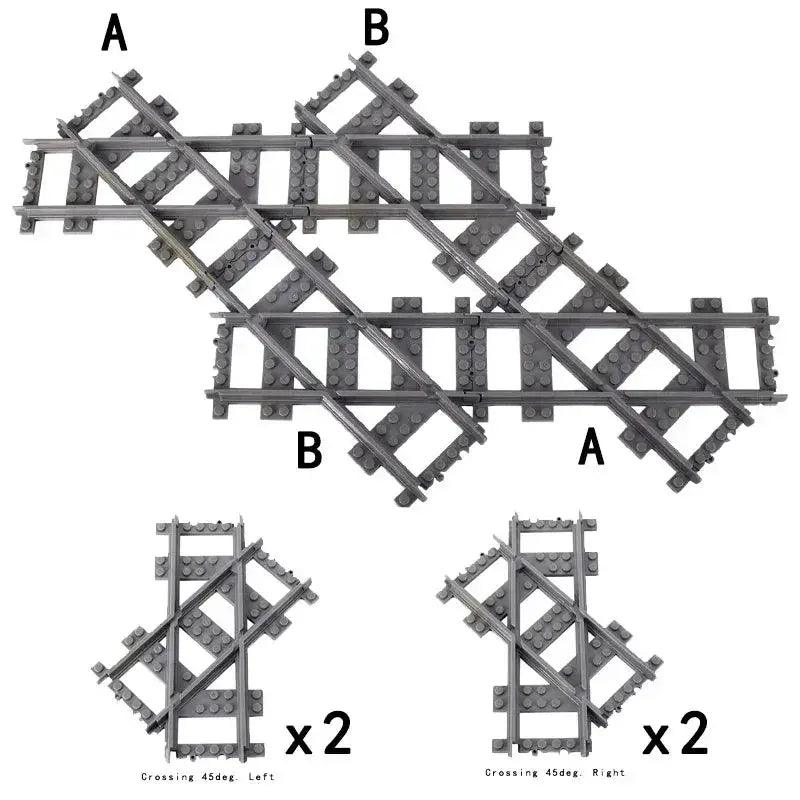  City Train Tracks Building Blocks Kit For Kids Diy -  ToylandEU™