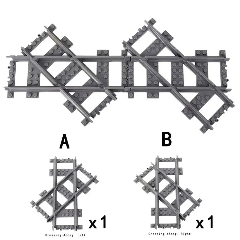City Train Tracks Flexible Sets For Lego Compatible Bricks - ToylandEU