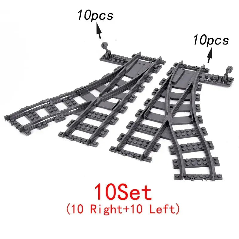 City Train Tracks Flexible Sets For Lego Compatible Bricks - ToylandEU