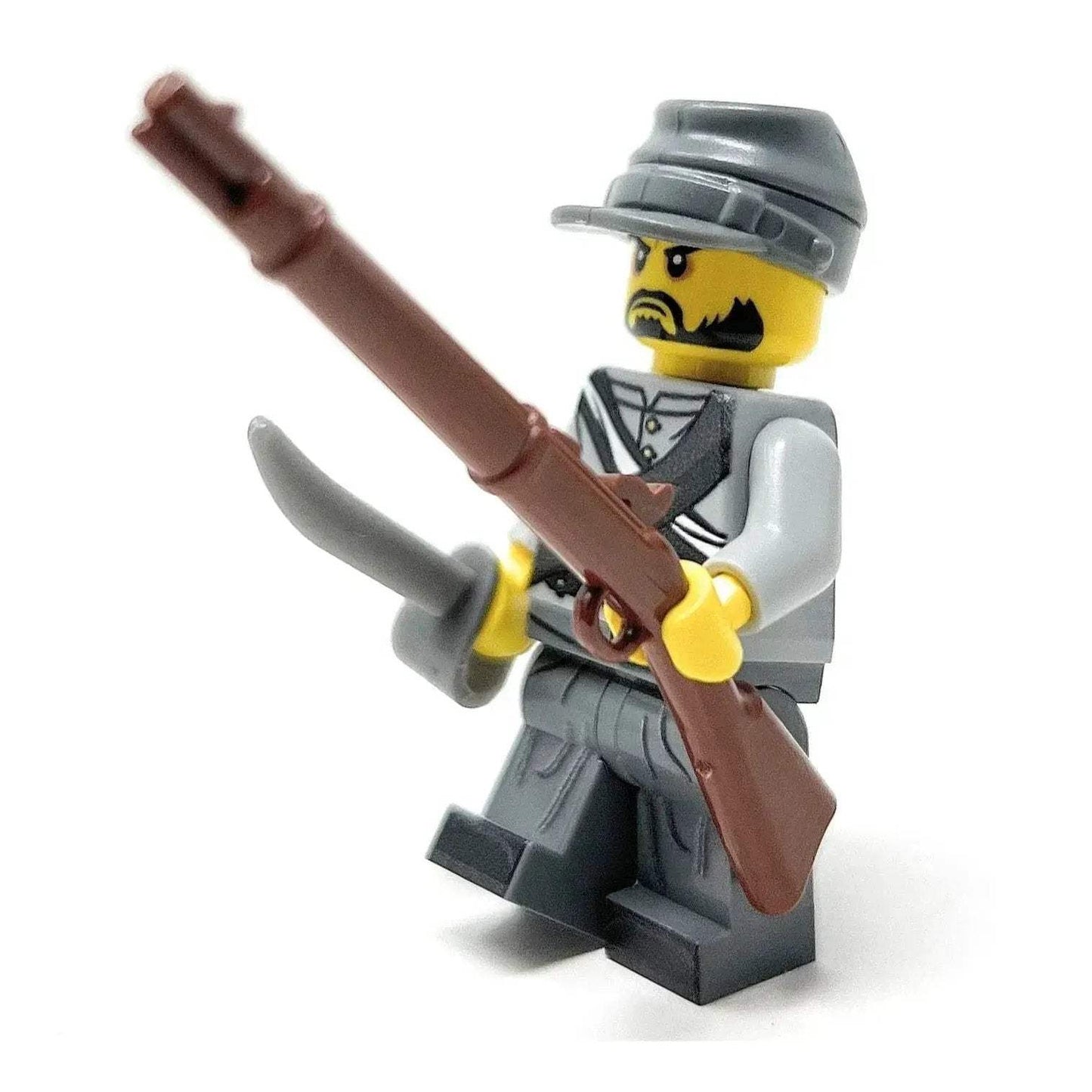 Custom Lego Figure Confederate Soldier Civil War Gray Uniform With Accessories New Sealed - ToylandEU