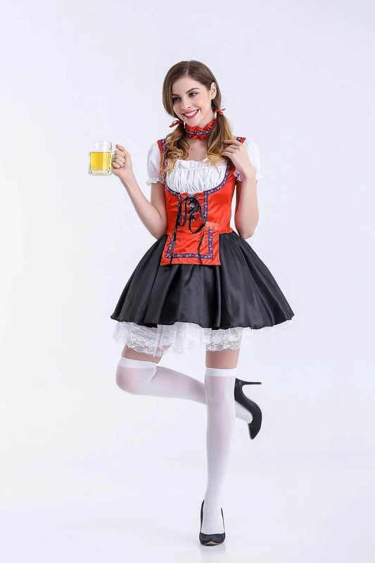 Classic Bavarian Oktoberfest Costume Beer Cosplay For Women - ToylandEU