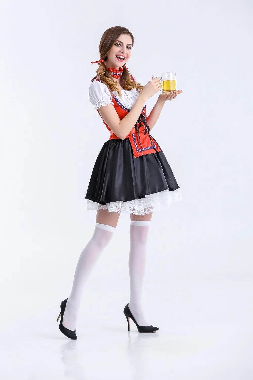 Classic Bavarian Oktoberfest Costume Beer Cosplay For Women - ToylandEU