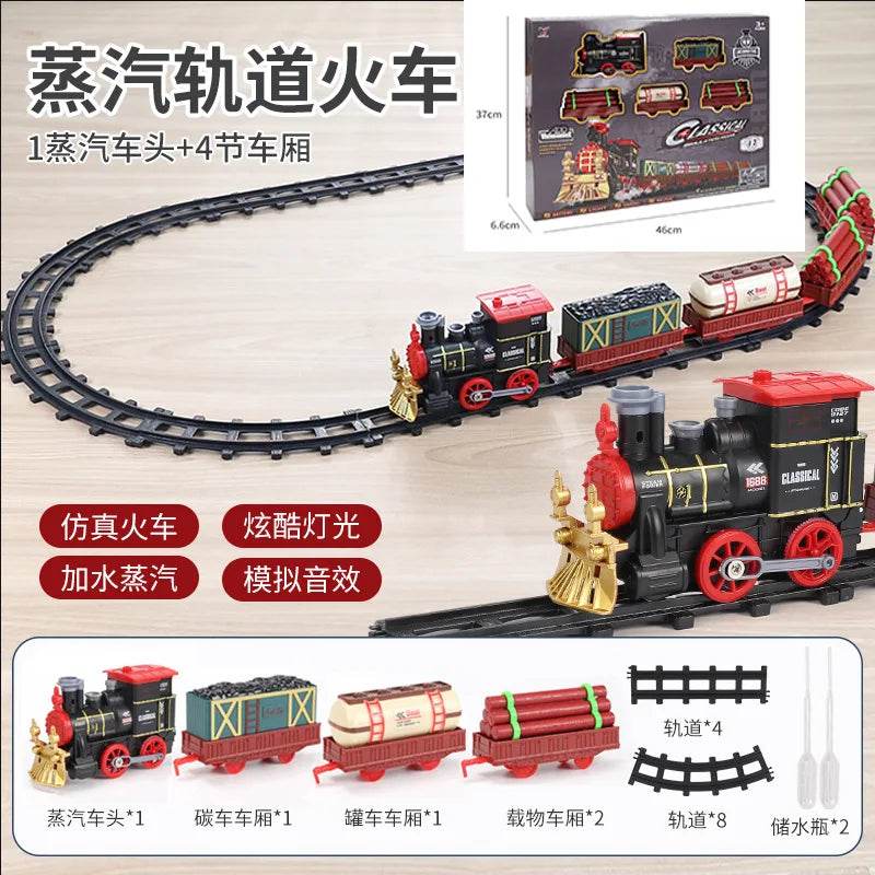 Classic Christmas Steam Train Toy Set for Holiday Cheer - ToylandEU