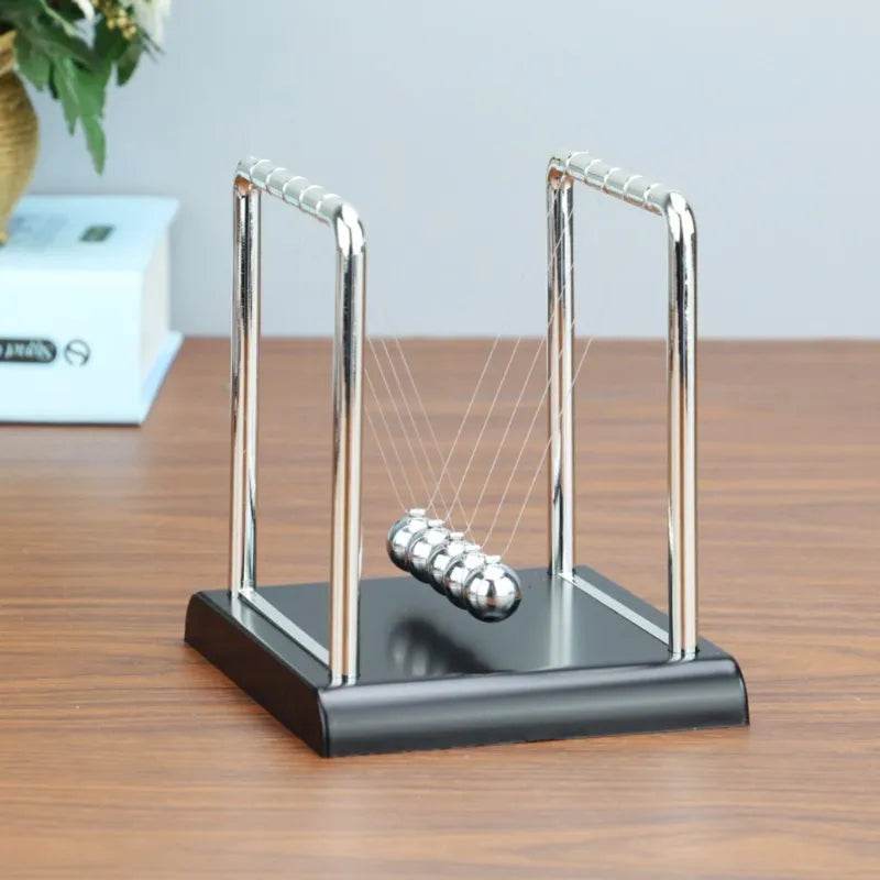 Classic Newton's Cradle: Stress Relief Science Desk Toy for All Ages - ToylandEU