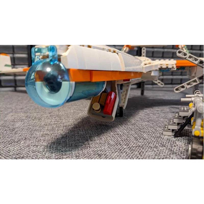 Classic Space Series Agricultural Glider Helicopter Model MOC Building Bricks MOC - ToylandEU