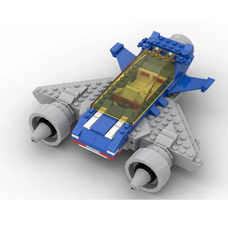 Classic Space Series Twin Engine Space Scampered MOC Building Blocks Building Bricks MOC - ToylandEU