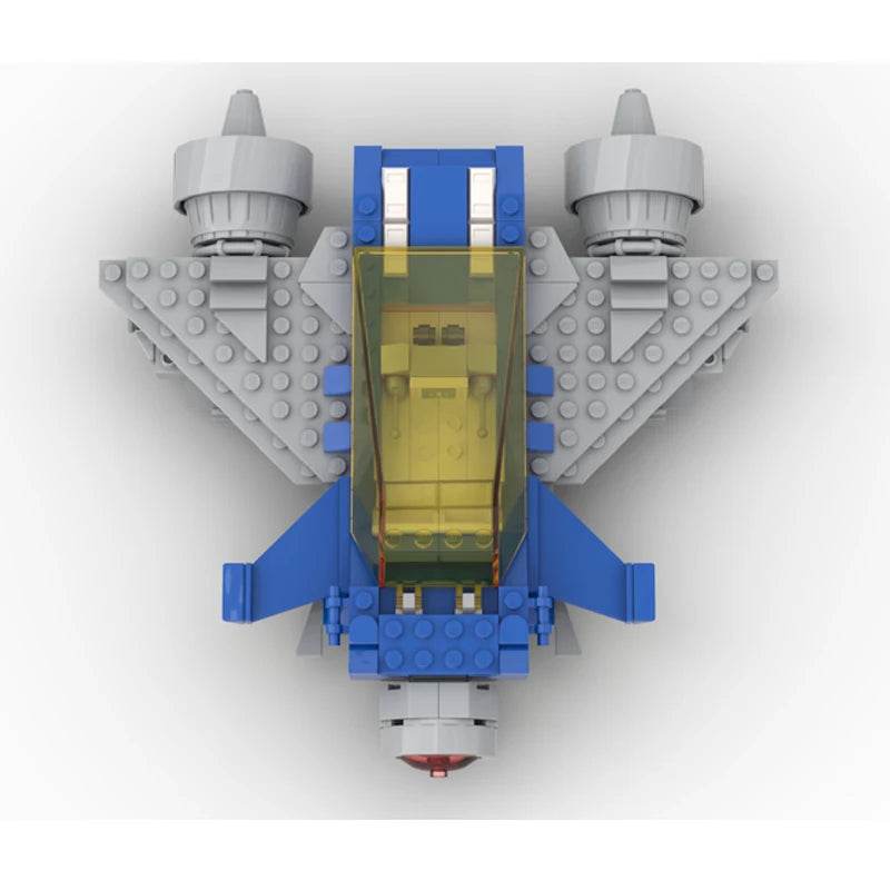 Classic Space Series Twin Engine Space Scampered MOC Building Blocks Building Bricks MOC - ToylandEU