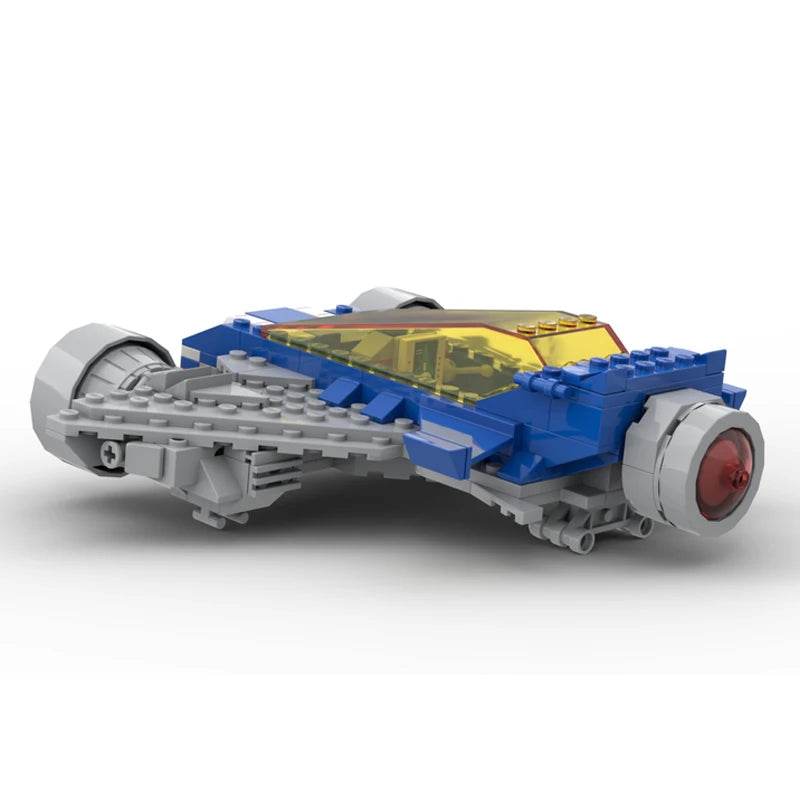 Classic Space Series Twin Engine Space Scampered MOC Building Blocks Building Bricks MOC - ToylandEU