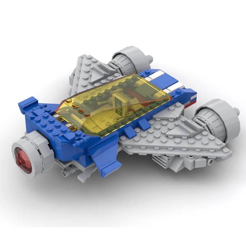 Classic Space Series Twin Engine Space Scampered MOC Building Blocks Building Bricks MOC - ToylandEU