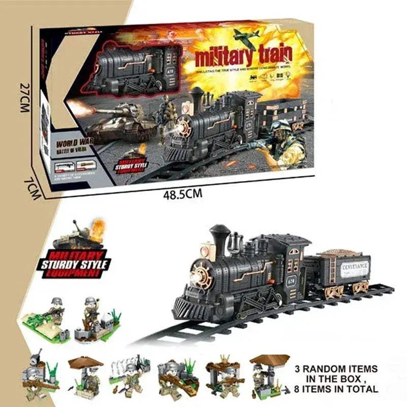 Classic Train Track Set With Sound And Steam Locomotive - ToylandEU