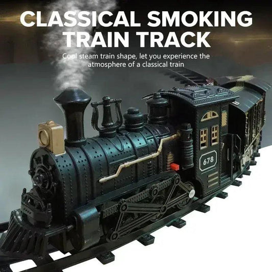  Classic Train Track Set With Sound Steam Locomotive -  ToylandEU™