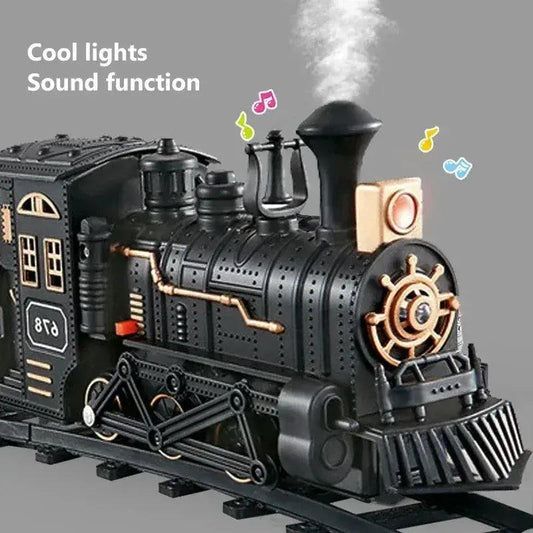  Classic Train Track Set With Sound Steam Locomotive -  ToylandEU™