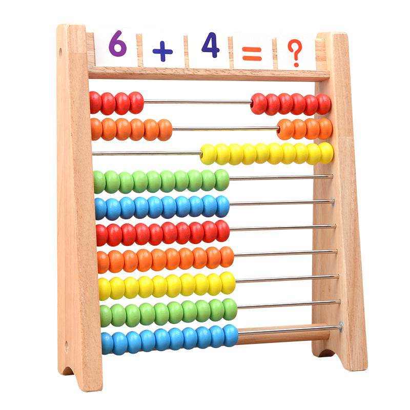 Classic Wooden Educational Counting Toy 100 Beads Preschool Math Learning Toys Montessori Number Arithmetic Abacus Toddler Gift - ToylandEU