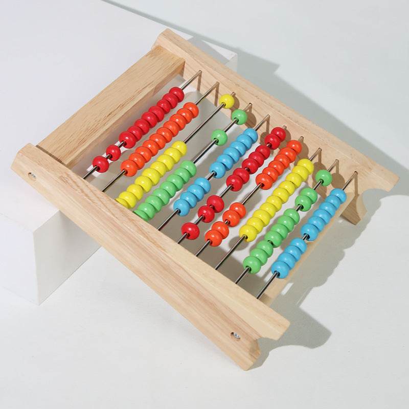 Classic Wooden Educational Counting Toy 100 Beads Preschool Math Learning Toys Montessori Number Arithmetic Abacus Toddler Gift - ToylandEU