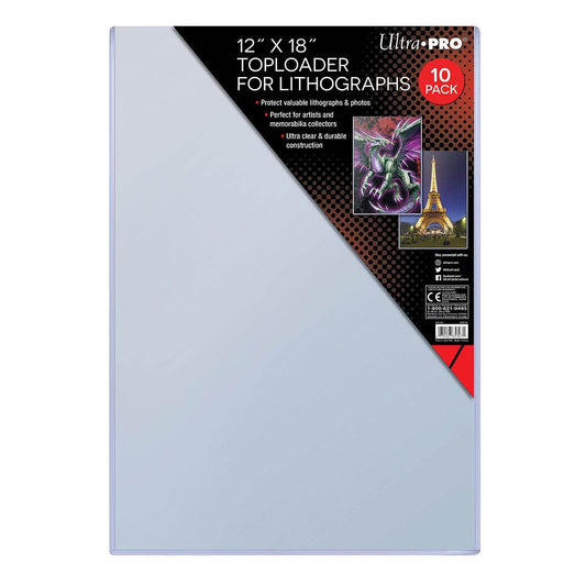 Clear 12x18 Lithographs Toploaders Pack Ten Protectors - ToylandEU