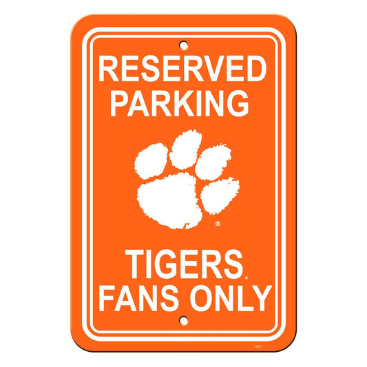 Clemson Tigers 12x18 Plastic Reserved Parking Sign USA - ToylandEU