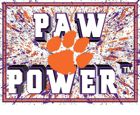  Clemson Tigers 3D Art Print 12x16 Splatter Wall Decor -  ToylandEU™