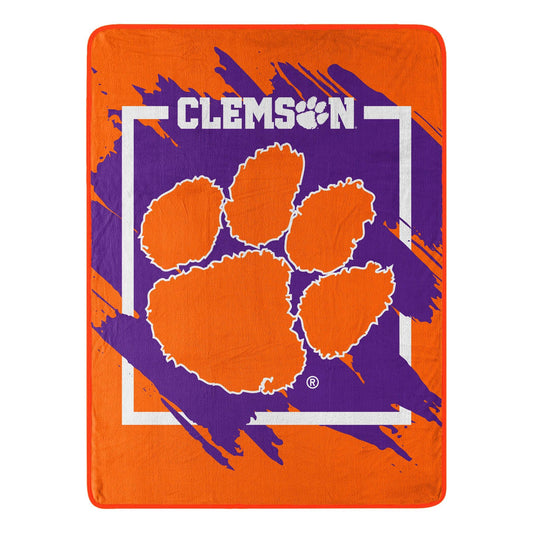 Clemson Tigers Blanket 46x60 Raschel Dimensional Design - ToylandEU