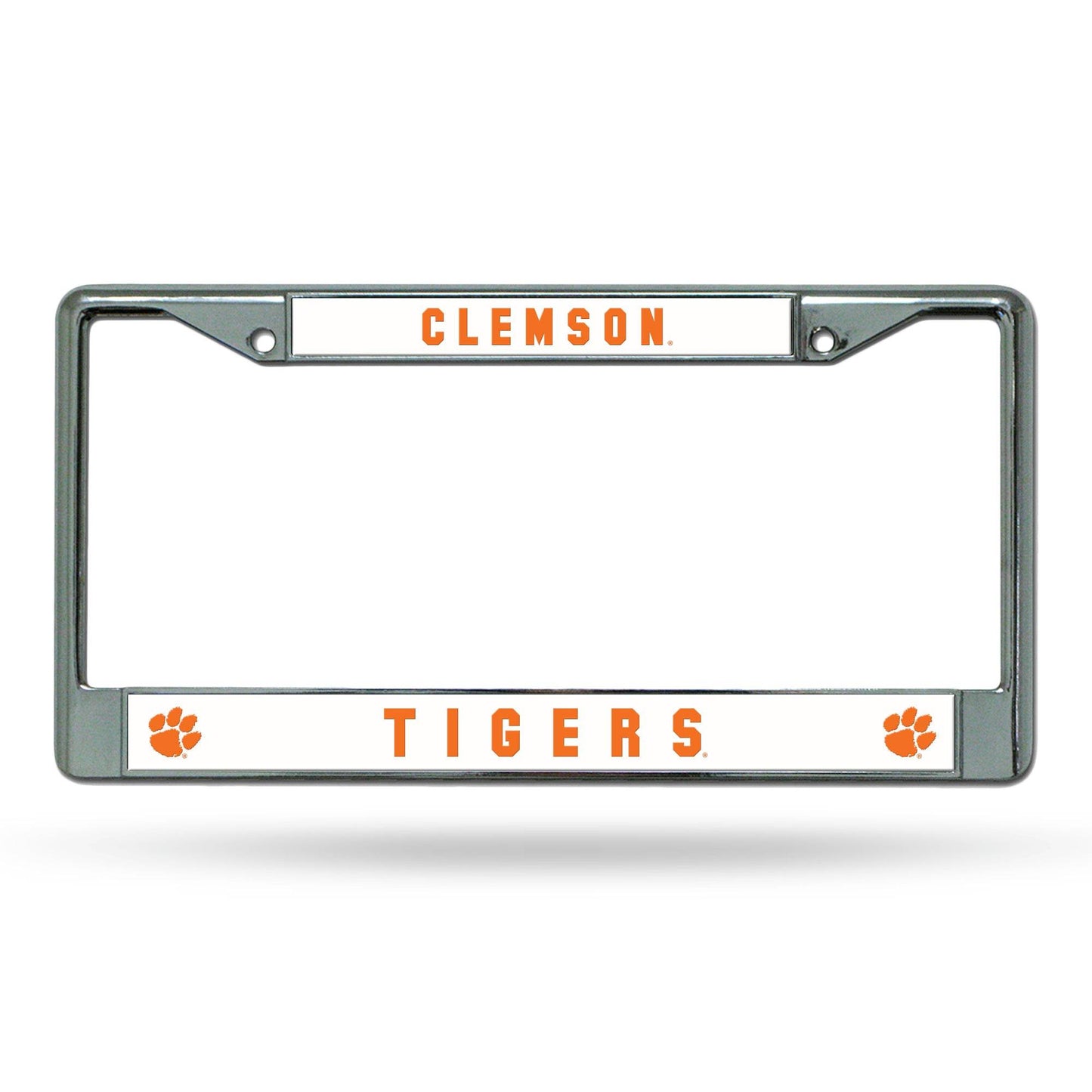 Clemson Tigers Chrome License Plate Frame Laser Cut Acrylic - ToylandEU