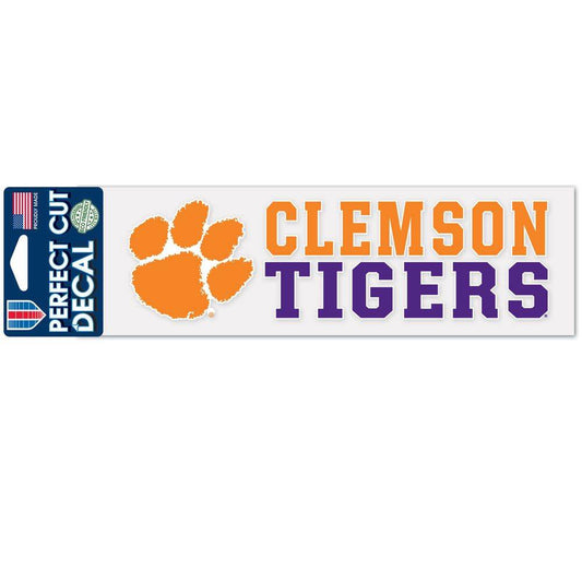 Clemson Tigers Decal 3x10 Perfect Cut Color Outdoor - ToylandEU
