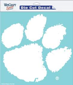 Clemson Tigers Decal 8x8 Die Cut White - ToylandEU