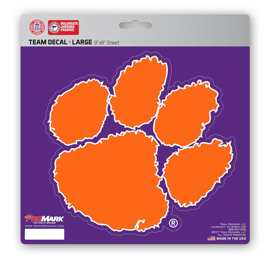 Clemson Tigers Die Cut 8x8 Vinyl Decal UV Protected - ToylandEU