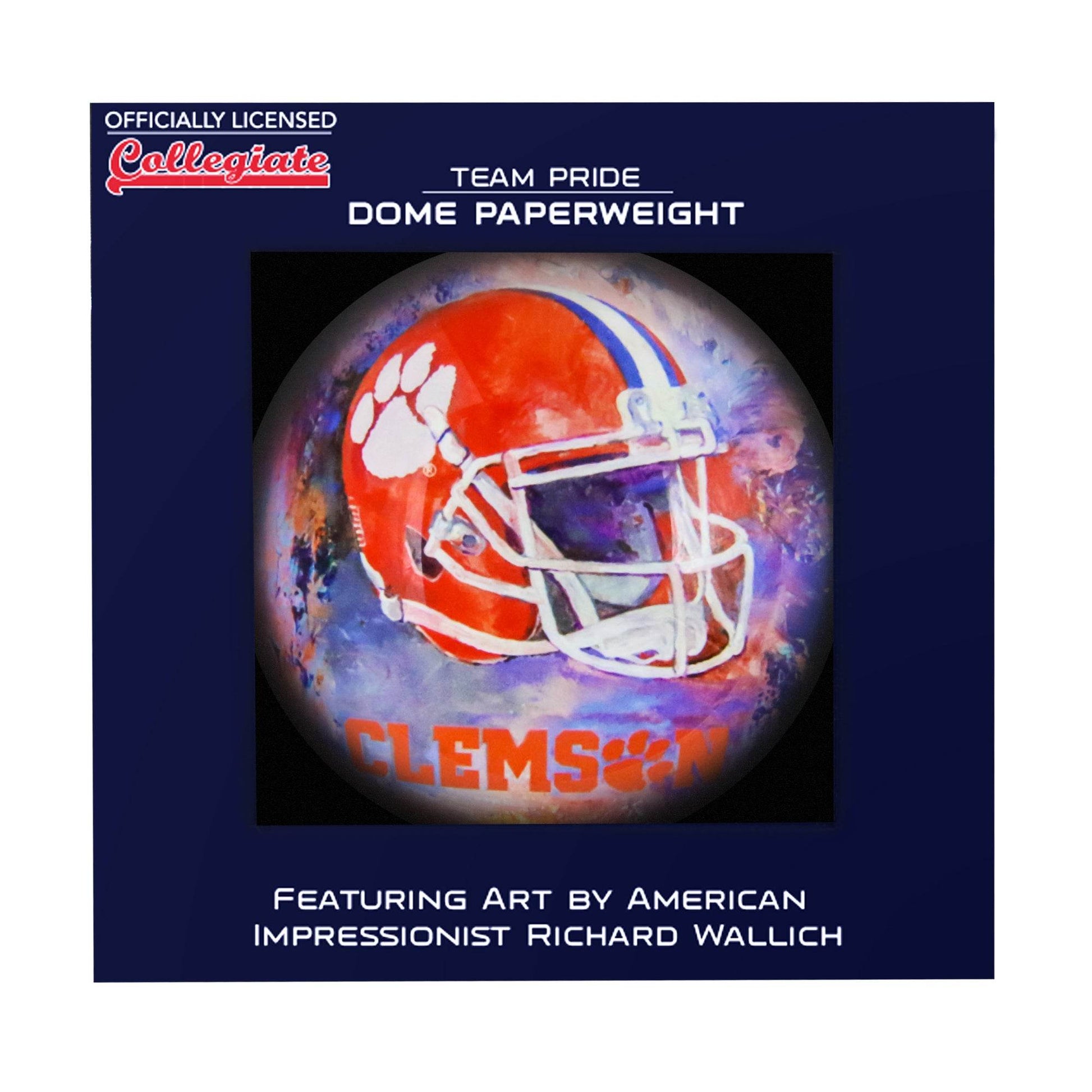 Clemson Tigers Domed Glass Paperweight Officially Licensed - ToylandEU