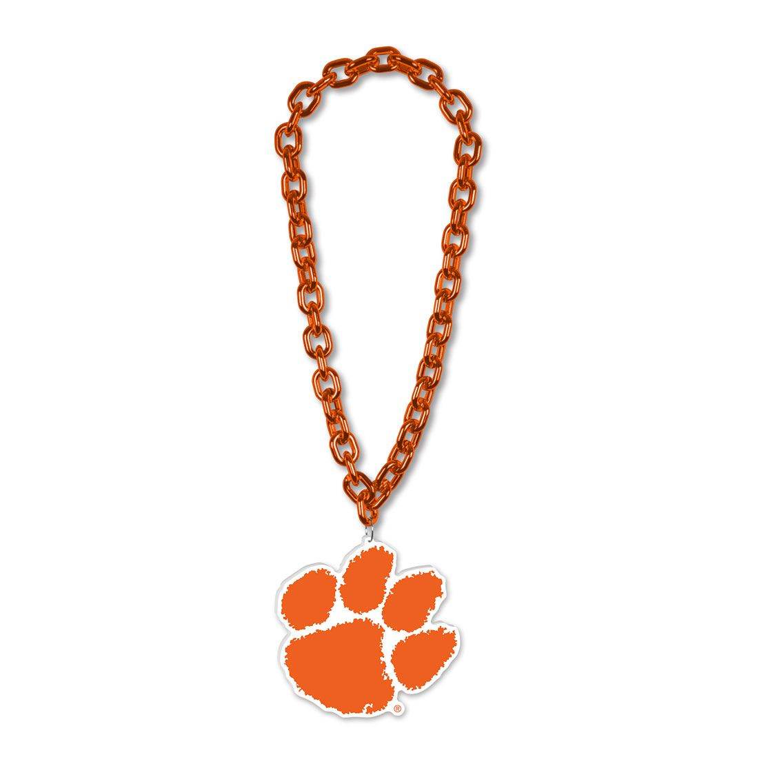 Clemson Tigers Foam Logo Necklace On 38 Inch Chain Wincraft - ToylandEU