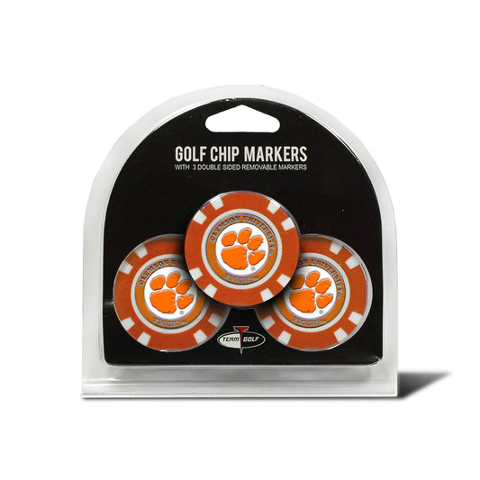 Clemson Tigers Golf Chip With Marker 3 Pack Magnetic Set - ToylandEU