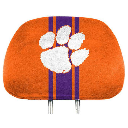 Clemson Tigers Headrest Covers Full Printed Logo Pack - ToylandEU