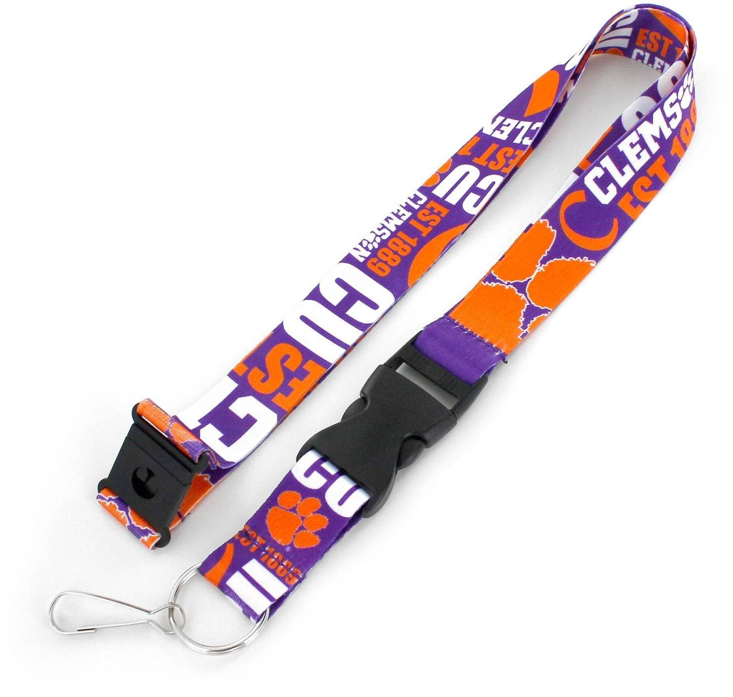 Clemson Tigers Lanyard Breakaway Style Dynamic Design - ToylandEU