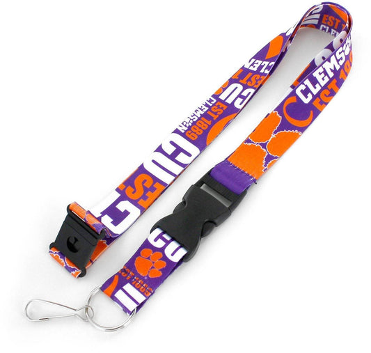 Clemson Tigers Lanyard Breakaway Style Dynamic Design - ToylandEU